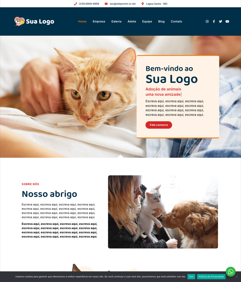 Modelo 031 - Adoção e causa animal