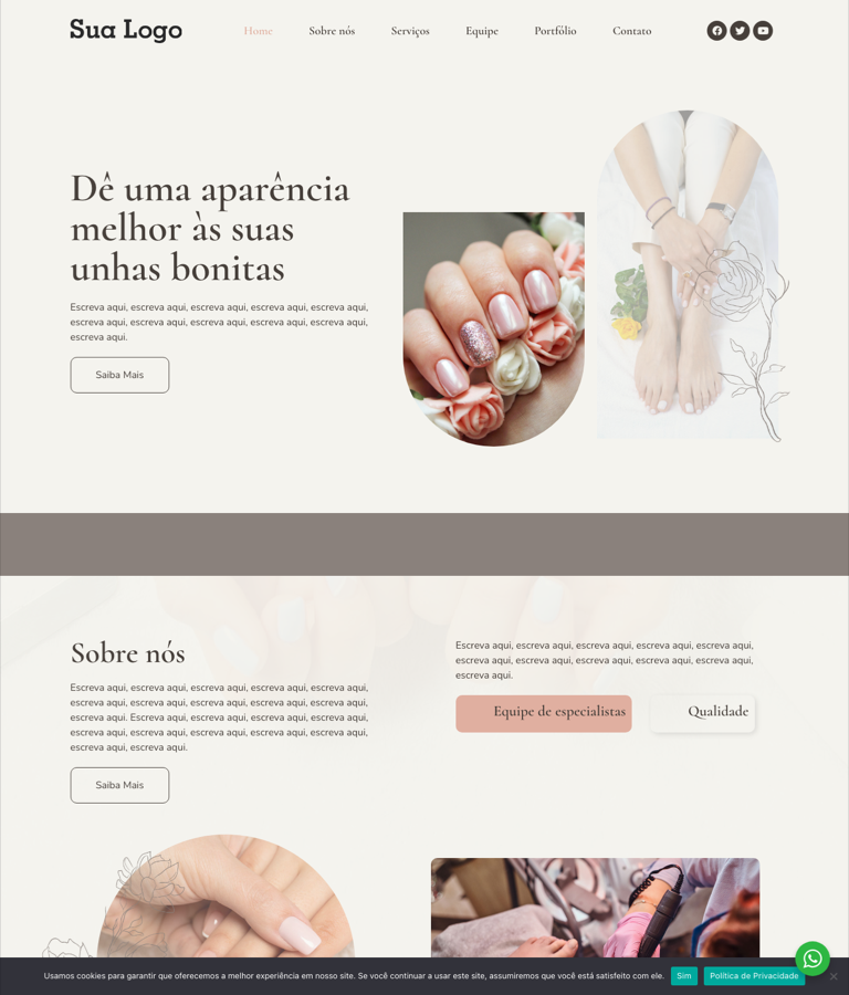 Modelo 037 - Manicure e beleza